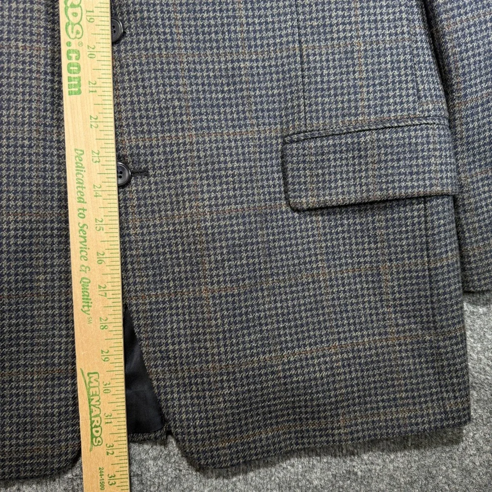 Jos. A. Bank Executive Collection Blazer Mens 44R Blue Lambswool‎ Herringbone